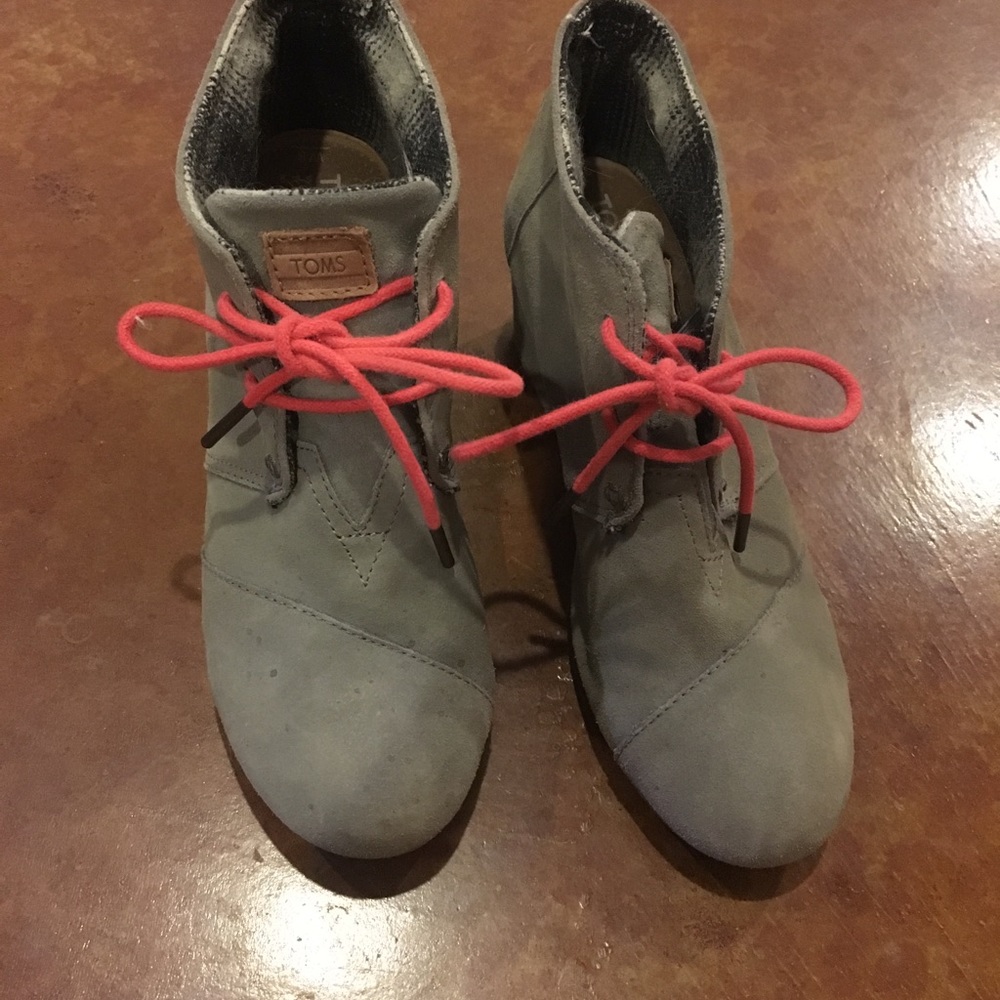 Toms Grey Desert Wedge